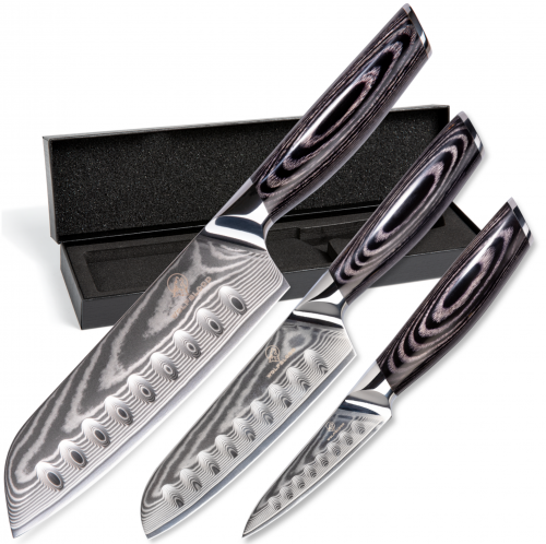 Küchenmesser-Set Damastmesser-Set Messer-Set Damastmesser Damast-Messer.png